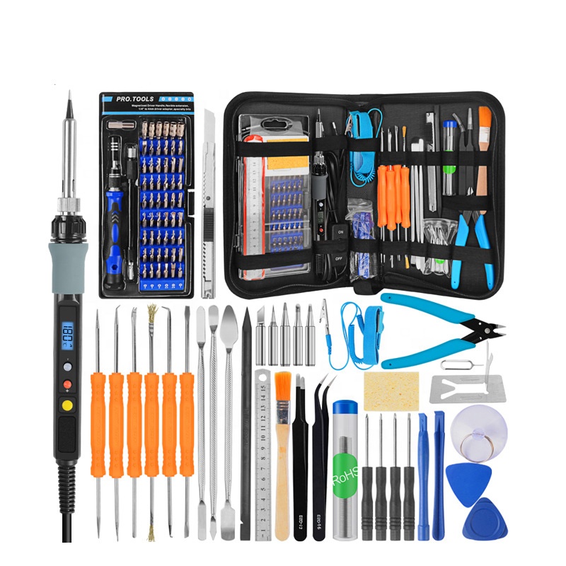 Soldering Iron Kit - مجموعة أدوات لحام كهربائية بشاشة رقمية