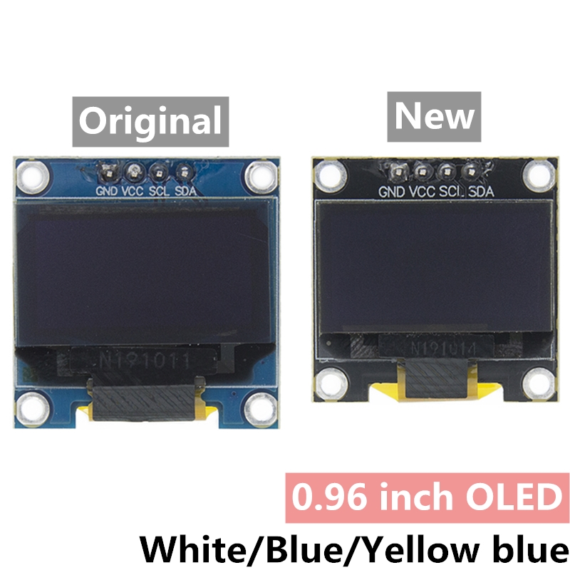 I2C Lcd Display - 0.96 بوصة IIC المسلسل 4pin أبيض/أزرق/أصفر