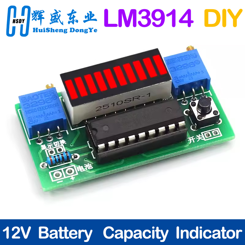 Diy Electronics Test Equipment - LM3914 10 قطعة 3.7 فولت ليثيوم