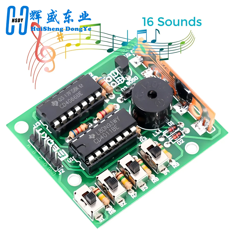 Diy Electronics Kits For Kids - 16 صندوق صوت الموسيقى BOX-16 مجلس