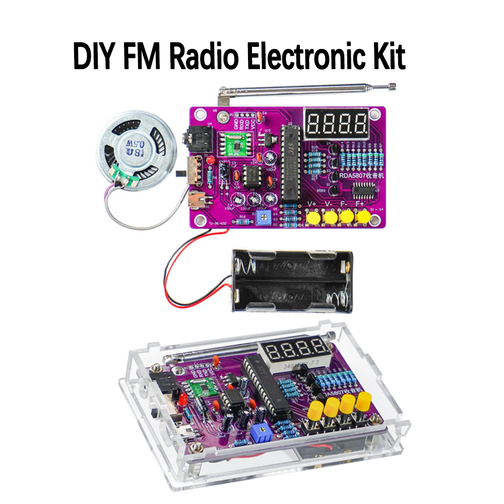 Diy Electronics Soldering Kit - طقم راديو FM إلكتروني للتركيب الذاتي