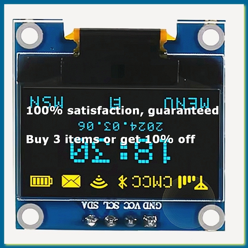 I2C Lcd Display - شاشة عرض OLED مقاس 0.96 بوصة،