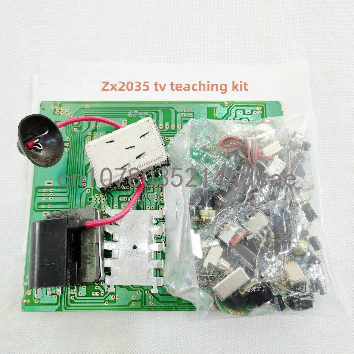 Diy Electronics Soldering Kit - مجموعة/قطع غيار اللوحة الرئيسية للتلفزيون بالأبيض