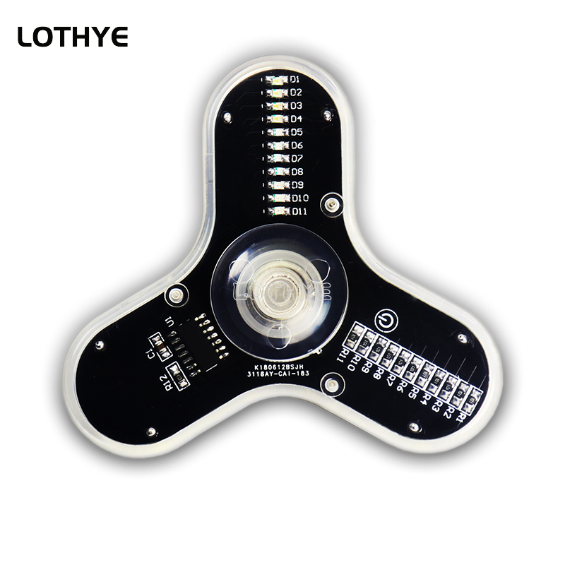 Diy Electronics Soldering Kit - LED تململ سبينر تصنيع المتكلم جو