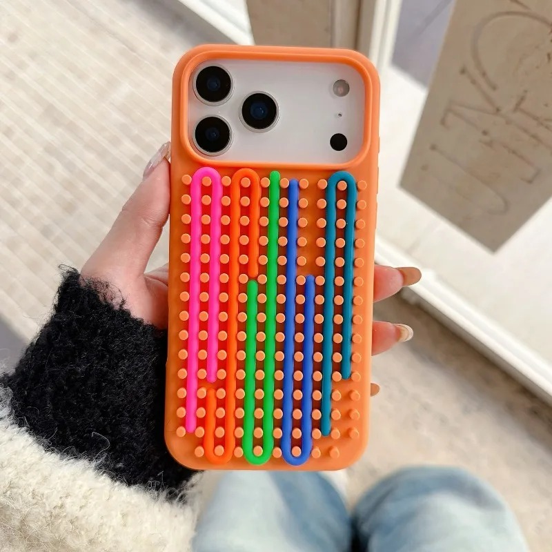 Diy Electronics Case - غطاء هاتف أسطواني بتصميم متاهة لتخفيف