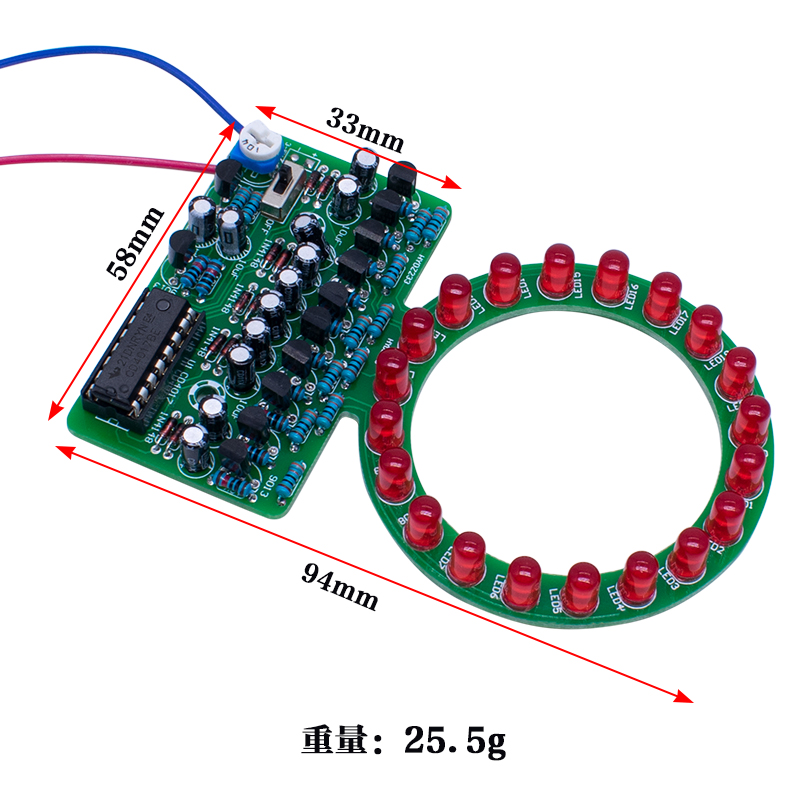 طقم مصباح LED متدرج اللون CD40 - مراجعة Diy Electronics Kits For Kids وسعره
