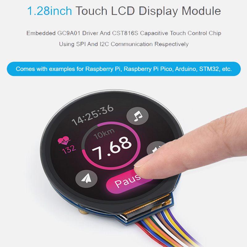 1.28 بوصة تعمل باللمس وحدة عرض - مراجعة I2C Lcd Display وسعره