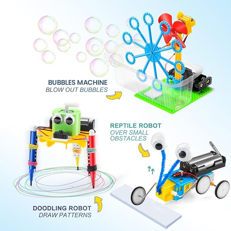 مجموعة روبوتات تعليمية من 6 قط - مراجعة Diy Electronics Kits For Kids وسعره