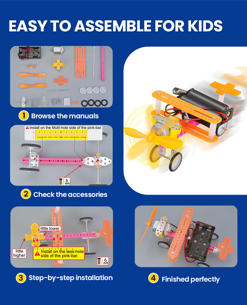 مجموعة روبوتات تعليمية من 6 قط - مراجعة Diy Electronics Kits For Kids وسعره