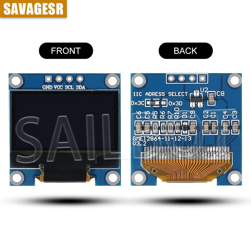 1-10 قطعة 0.96 بوصة OLED وحدة  - مراجعة I2C Lcd Display وسعره