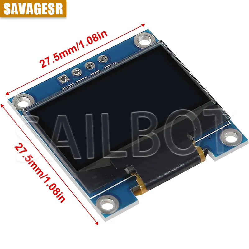 1-10 قطعة 0.96 بوصة OLED وحدة  - مراجعة I2C Lcd Display وسعره