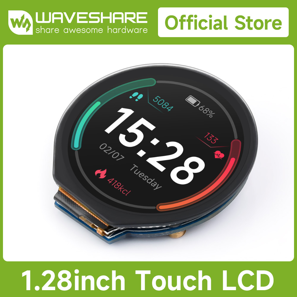وحدة عرض LCD مستديرة مقاس 1.28 - مراجعة I2C Lcd Display وسعره