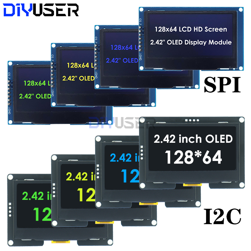 شاشة عرض OLED مقاس 2.4 بوصة 12 - مراجعة I2C Lcd Display وسعره