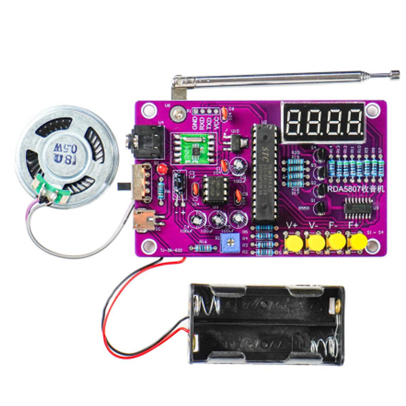 طقم راديو FM إلكتروني للتركيب  - مراجعة Diy Electronics Soldering Kit وسعره
