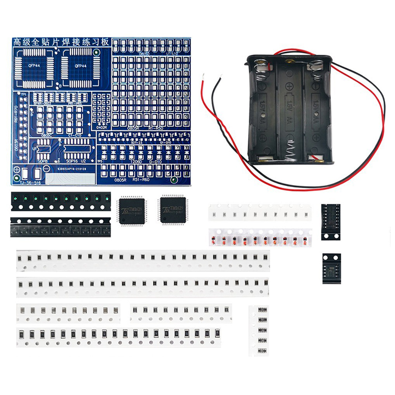 مكونات SMD/SMT لوحة ممارسة الل - مراجعة Diy Electronics Kits For Kids وسعره