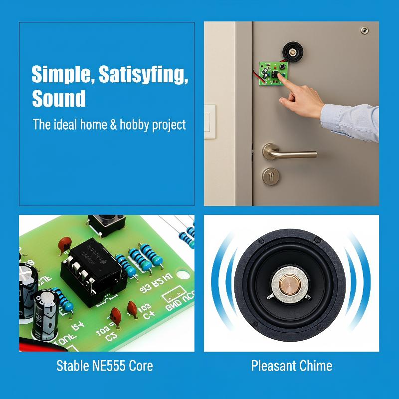 طقم تدريب على اللحام لجرس البا - مراجعة Diy Home Electronics Projects وسعره