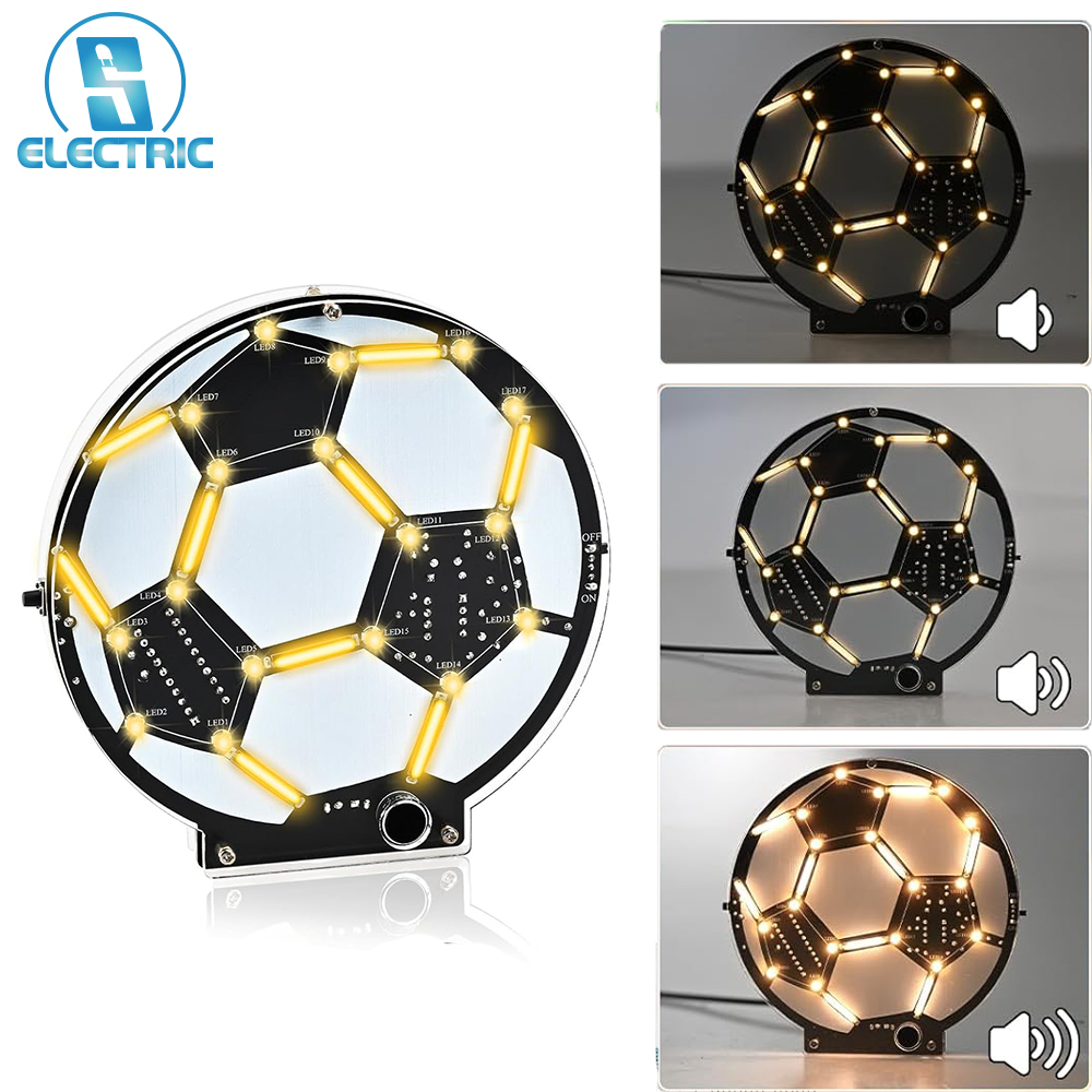 طقم لحام كرة قدم LED اصنعها بن - مراجعة Diy Electronics Filament وسعره