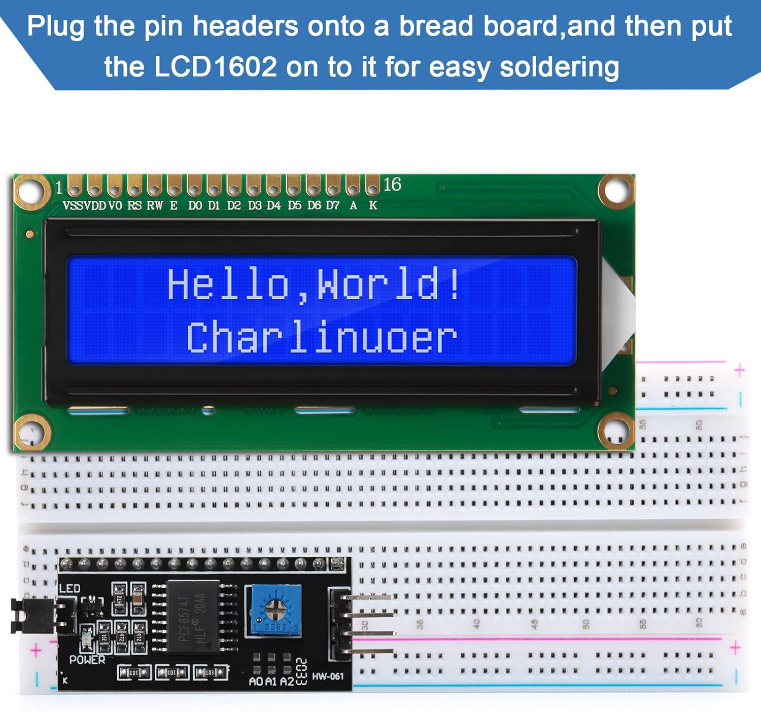 مجموعة واحدة من شاشة LCD 1602  - مراجعة I2C Lcd Display وسعره