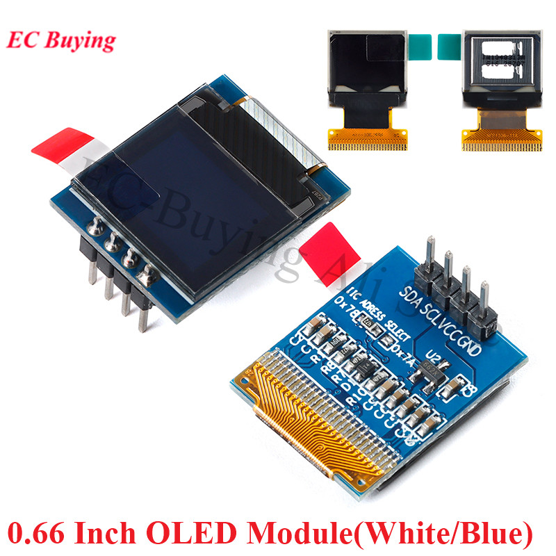 0.66 بوصة OLED وحدة عرض LCD 64 - مراجعة I2C Lcd Display وسعره