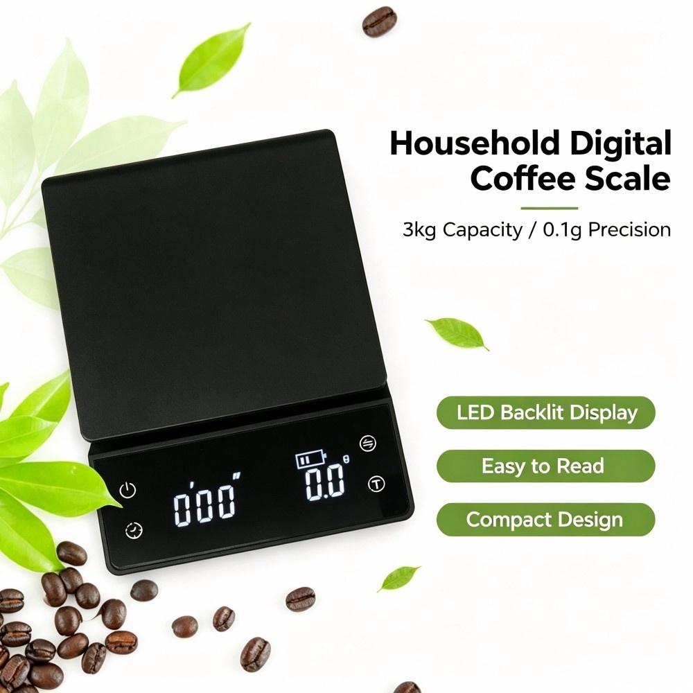 ميزان مطبخ رقمي للقهوة بشاشة L - مراجعة Diy Electronics Shop وسعره