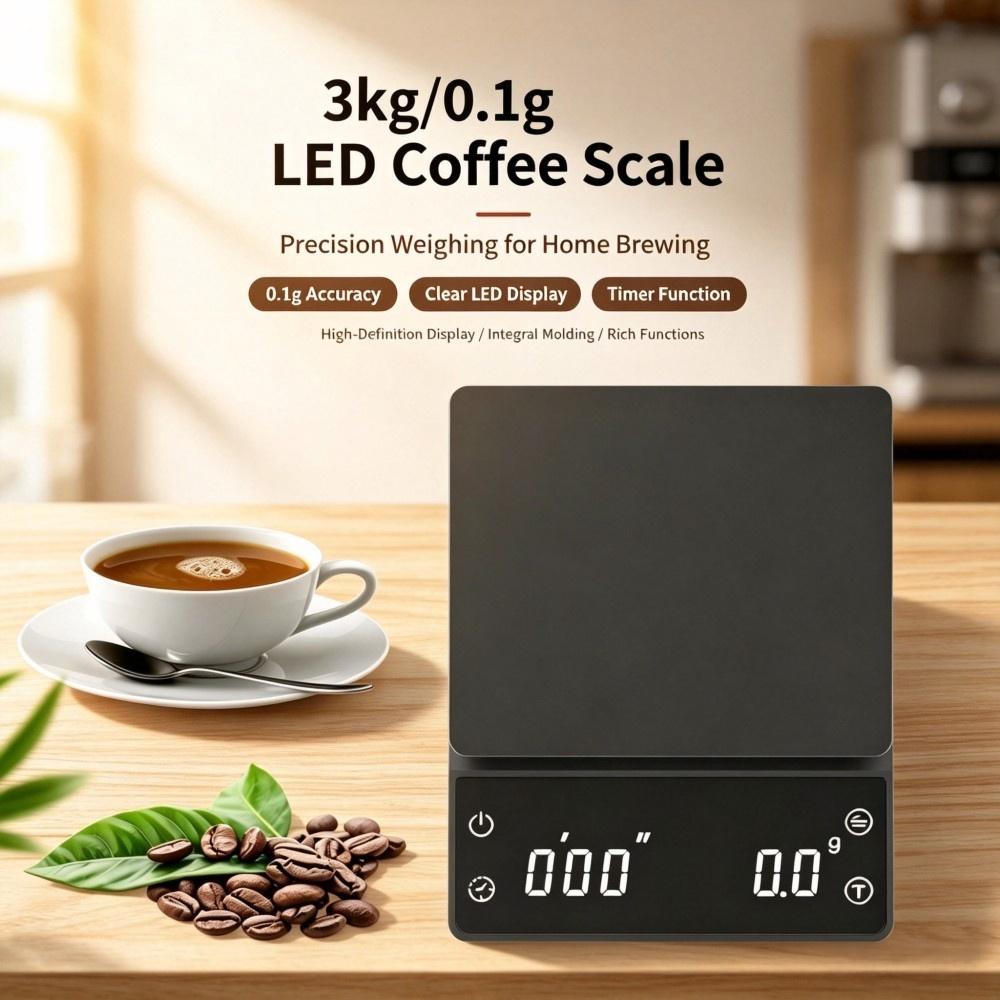 ميزان مطبخ رقمي للقهوة بشاشة L - مراجعة Diy Electronics Shop وسعره